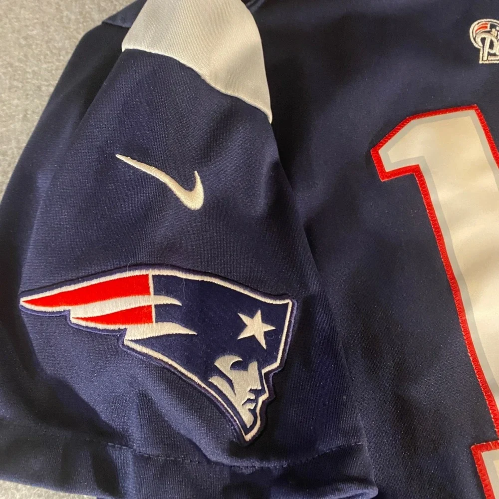Nike New England Patriots Tom Brady 12 Jersey Youth XL Blue NFL On Field